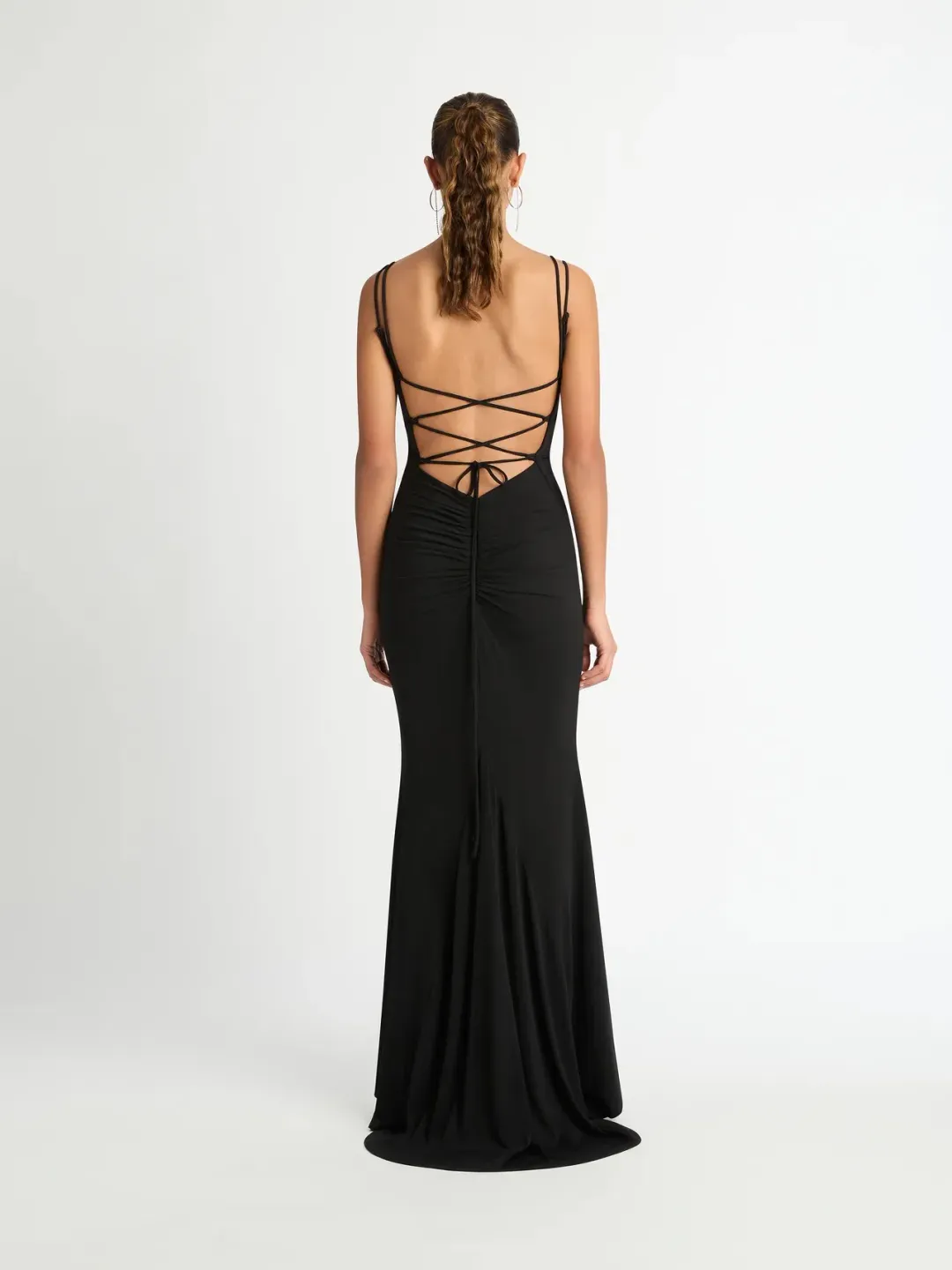 Sheike Monaco Maxi Dress Black Size 6 for rent on The Volte - main image