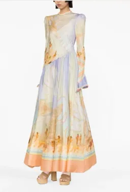 Zimmermann Tama Poster Print Maxi size 4 (16) for rent on The Volte - image 1
