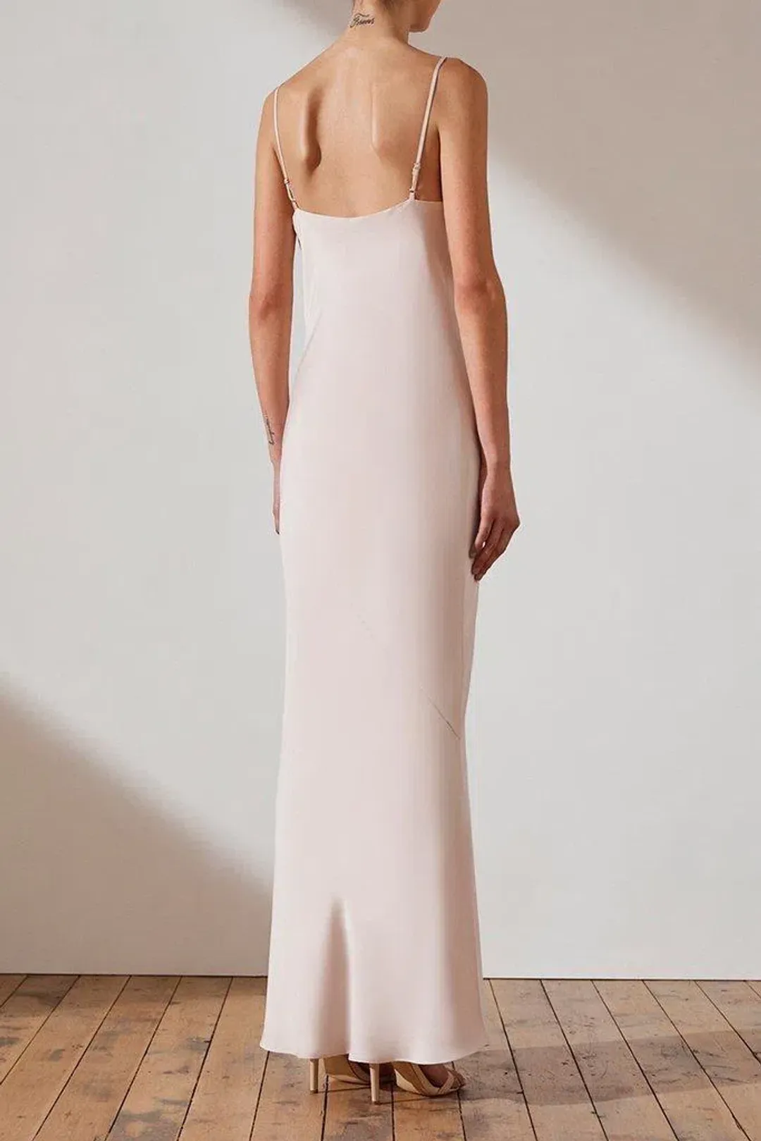 Shona Joy Luxe Bias Cowl Slip Dress Cream Size AU 8 for rent on The Volte - main image