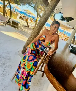 SWF Murano Cut Out A Line Maxi Dress Print Size 8 for rent on The Volte - image 5