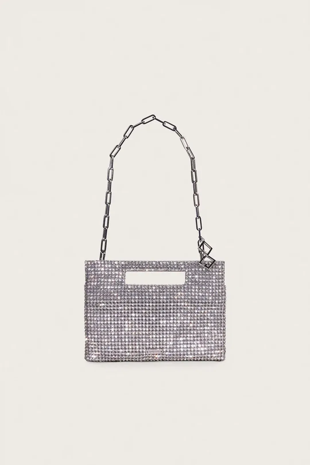 Cult Gaia Lucinda Mini Shoulder Bag Rhinestone Silver for rent on The Volte - main image