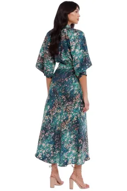 Ginger & Smart Night Grass Wrap Dress Multi Print Size 16 for rent on The Volte - image 5