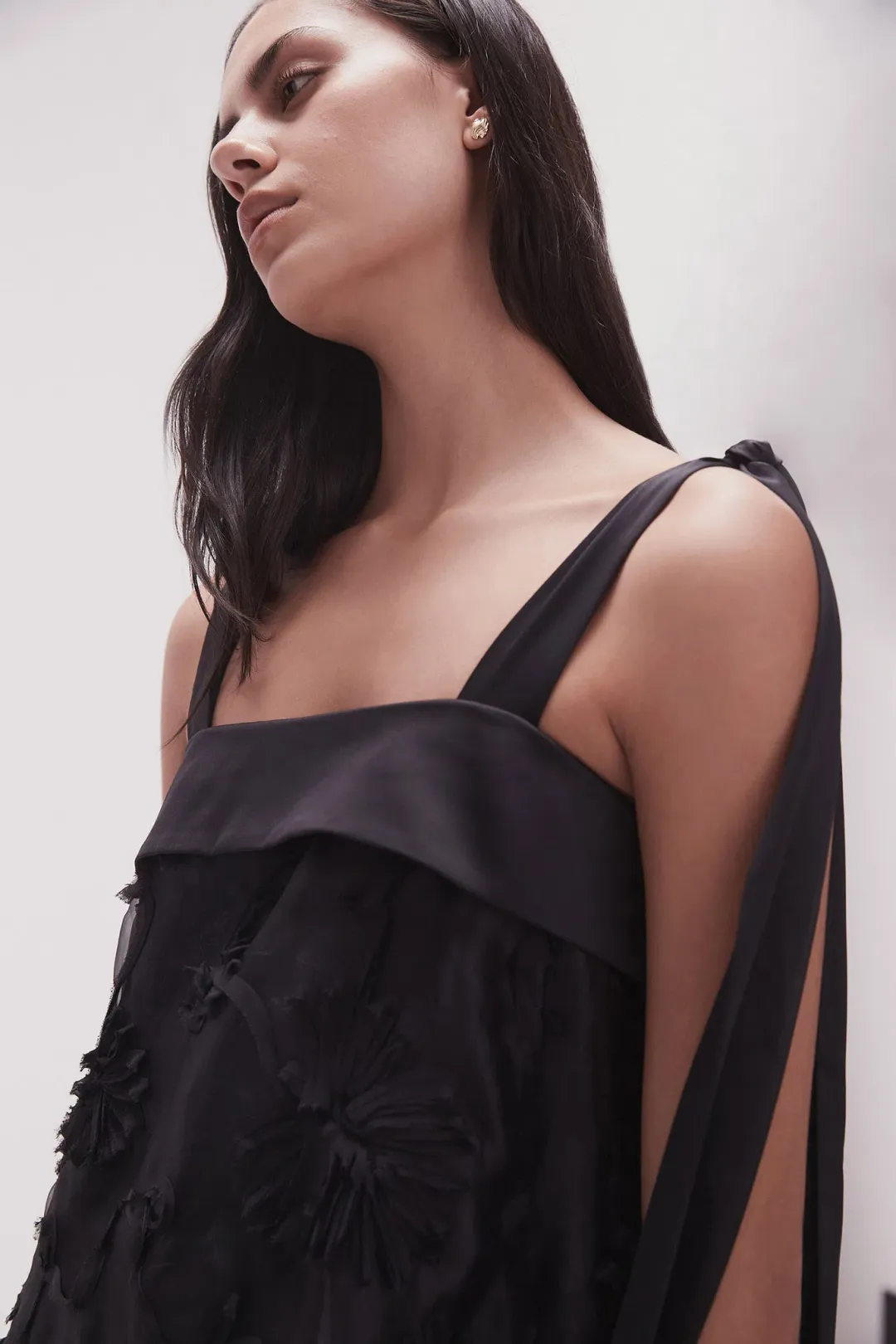 Aje Ursula Midi Dress in Black Size 12 for rent on The Volte - main image