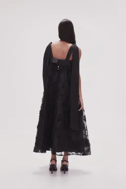 Aje Ursula Midi Dress in Black Size 12 for rent on The Volte - image 5