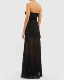 Rebecca Vallance Yvonne Strapless Gown Black Size 6  for rent on The Volte - image 3