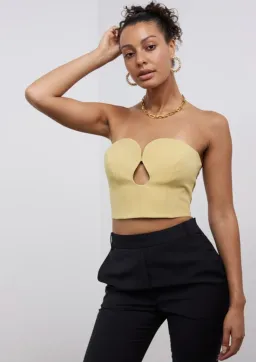 Camilla and Marc Brixton Bodice Mustard Yellow Size AU 8 for rent on The Volte - image 3