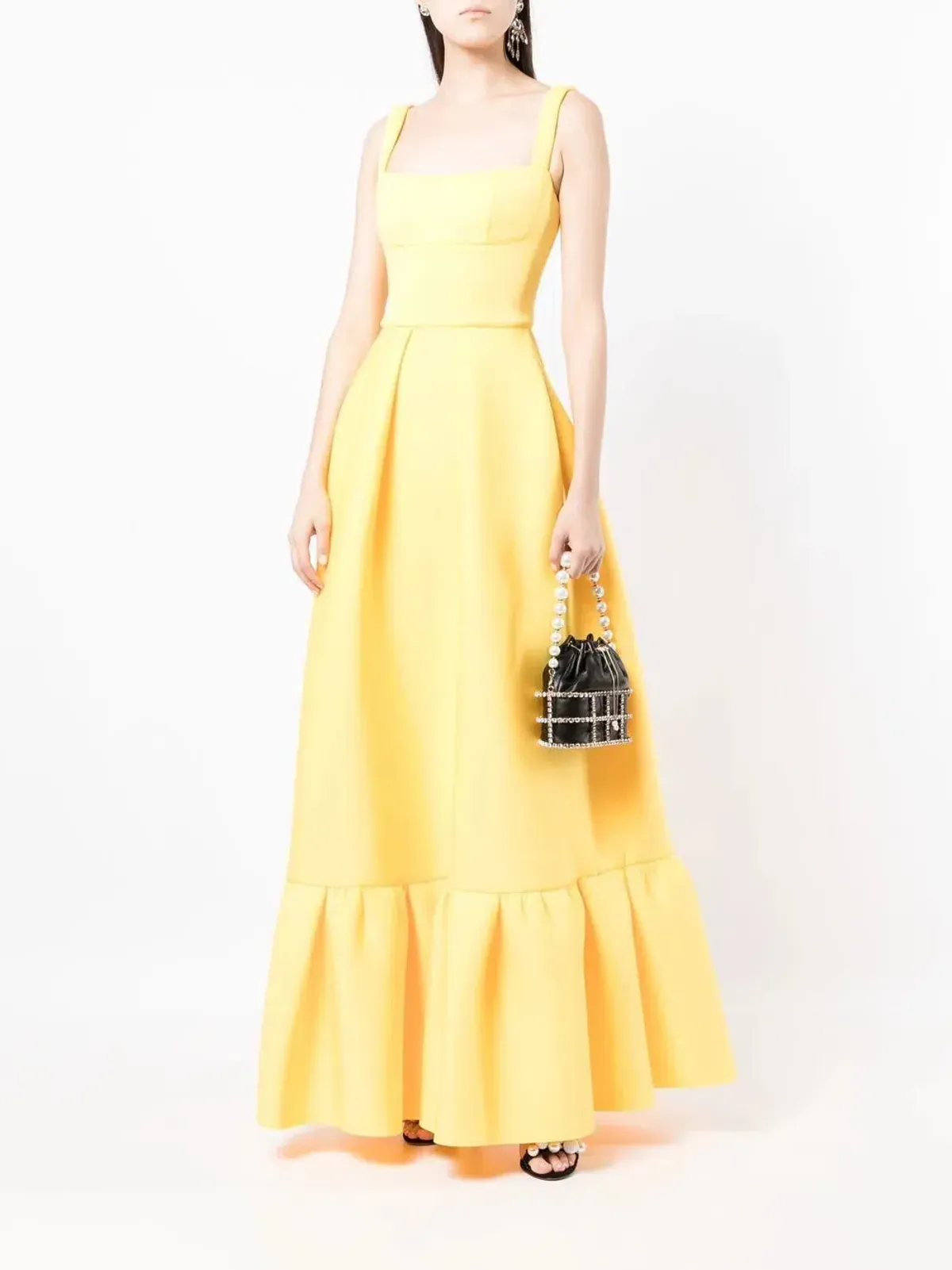 Rachel Gilbert Cora Gown in Yellow Size AU 8 for rent on The Volte - main image