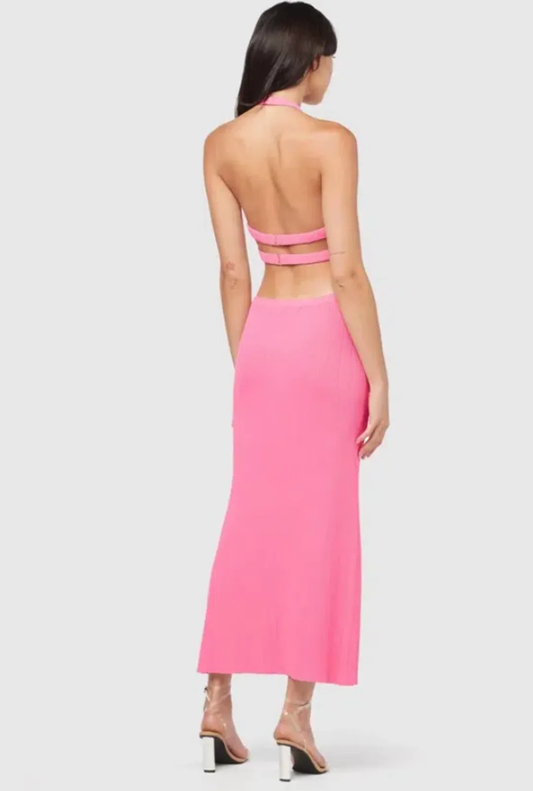 Manning Cartell Beyond Limits Knit Dress Pink Size AU 8 for rent on The Volte - main image