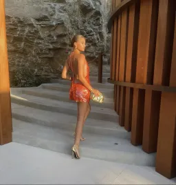 Rat & Boa Malika Dress Orange Size AU 8 for rent on The Volte - image 6