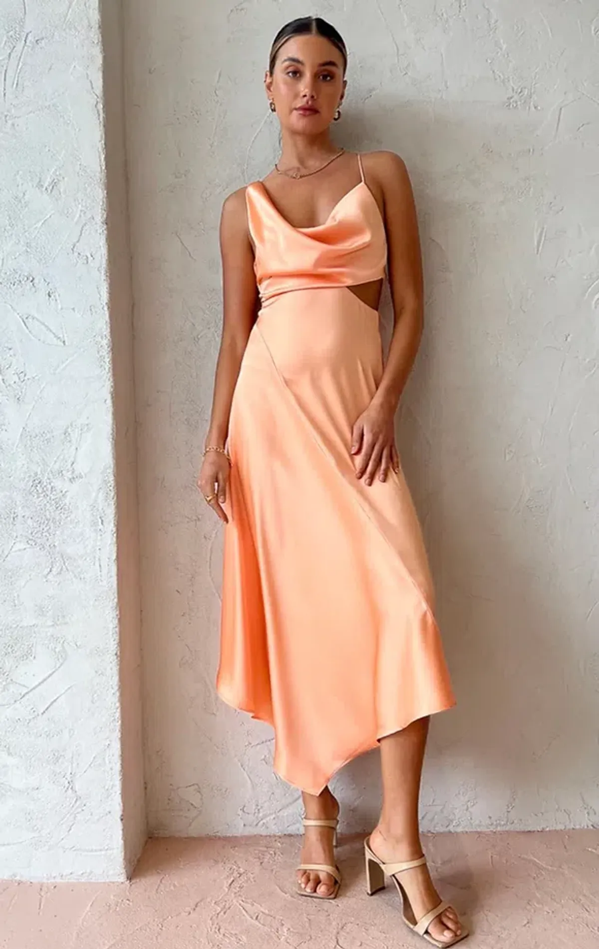 One Fell Swoop Josephine Dress Peach Size 10 for rent on The Volte - main image