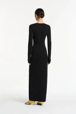 Sir the Label Kinetic Beaded Long Sleeve Maxi Dress Black Size 8 for rent on The Volte - image 4