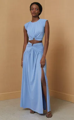 Bec & Bridge Minx Top & Skirt Set Dusk Blue Size 12 for rent on The Volte - image 4