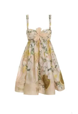 Zimmermann Coaster Strapless Ruched Mini Dress Floral Print Size 1/Au 10 for rent on The Volte - image 3