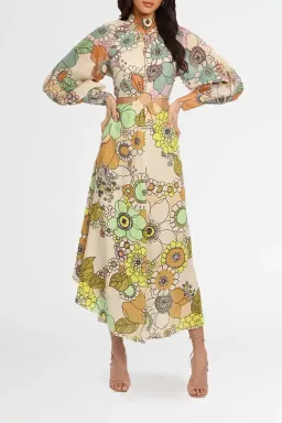 Alemais Farrah Maxi Dress Multi Floral Size 14 for rent on The Volte - image 2