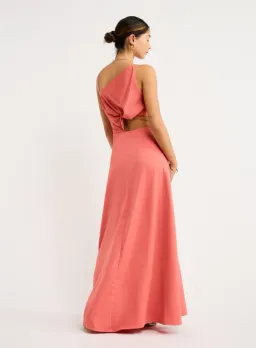 One Fell Swoop Essence Maxi Dress grapefruit Size 10 for rent on The Volte - image 5