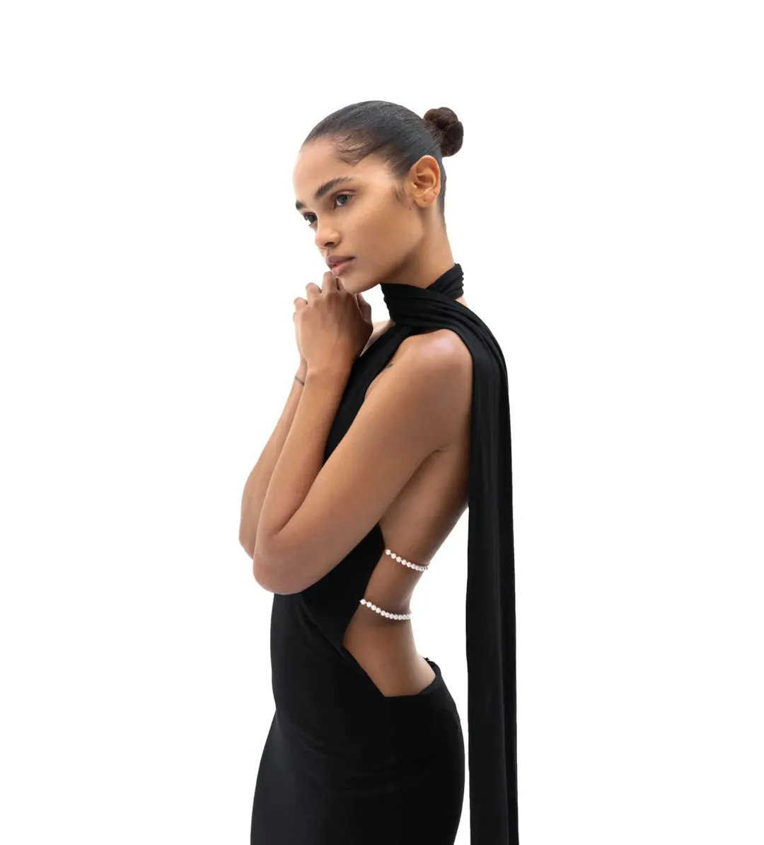 Khanums Kara Maxi Dress Black Size S/AU 8 for rent on The Volte - main image