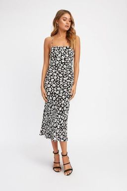 Kookai Fleur Midi Dress Black Size 12  for rent on The Volte - image 2