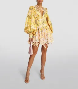 Acler Arnoult Mini Dress Floral Size 12/14 for rent on The Volte - image 1