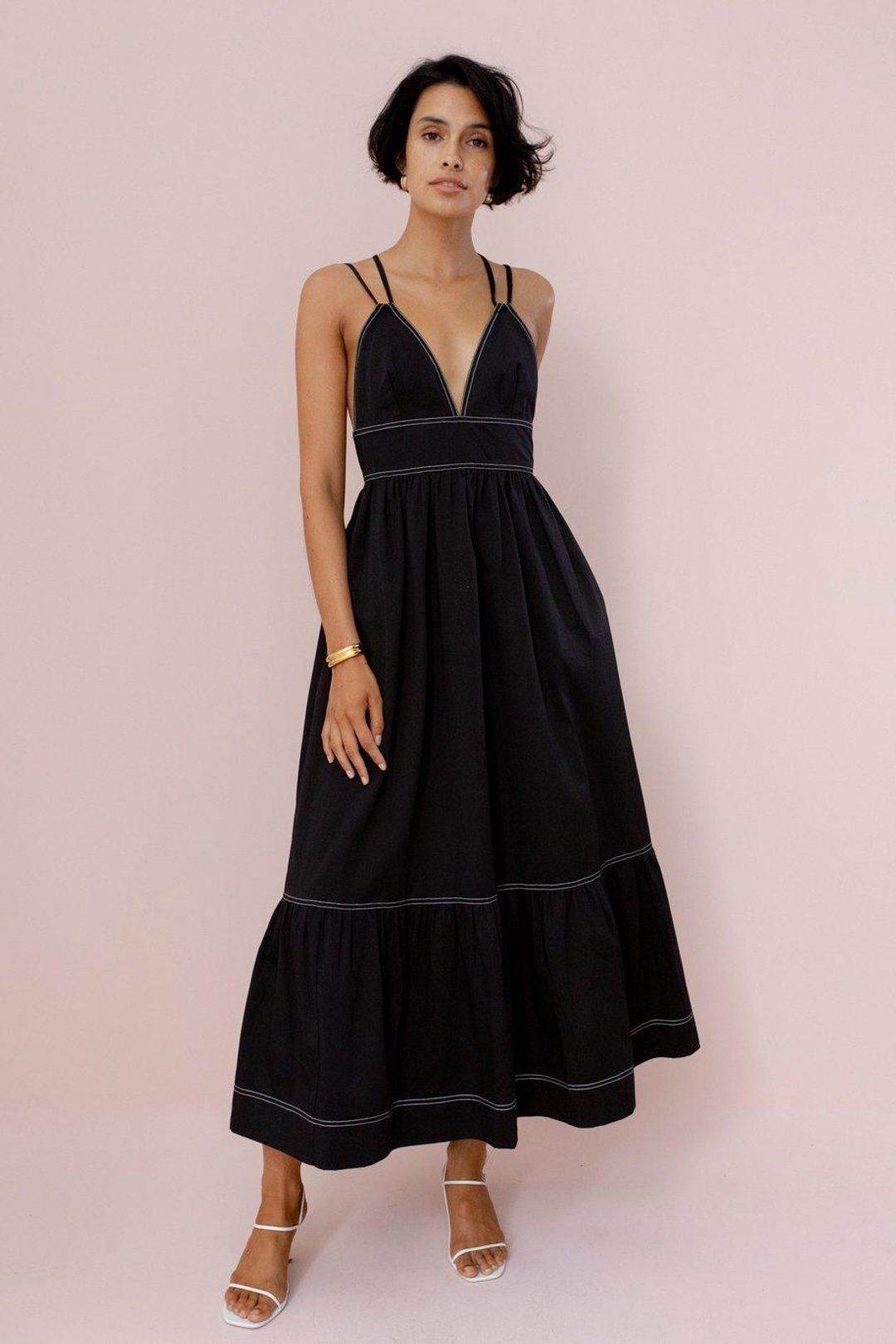 POSSE LOTUS DRESS - BLACK for rent on The Volte - main image