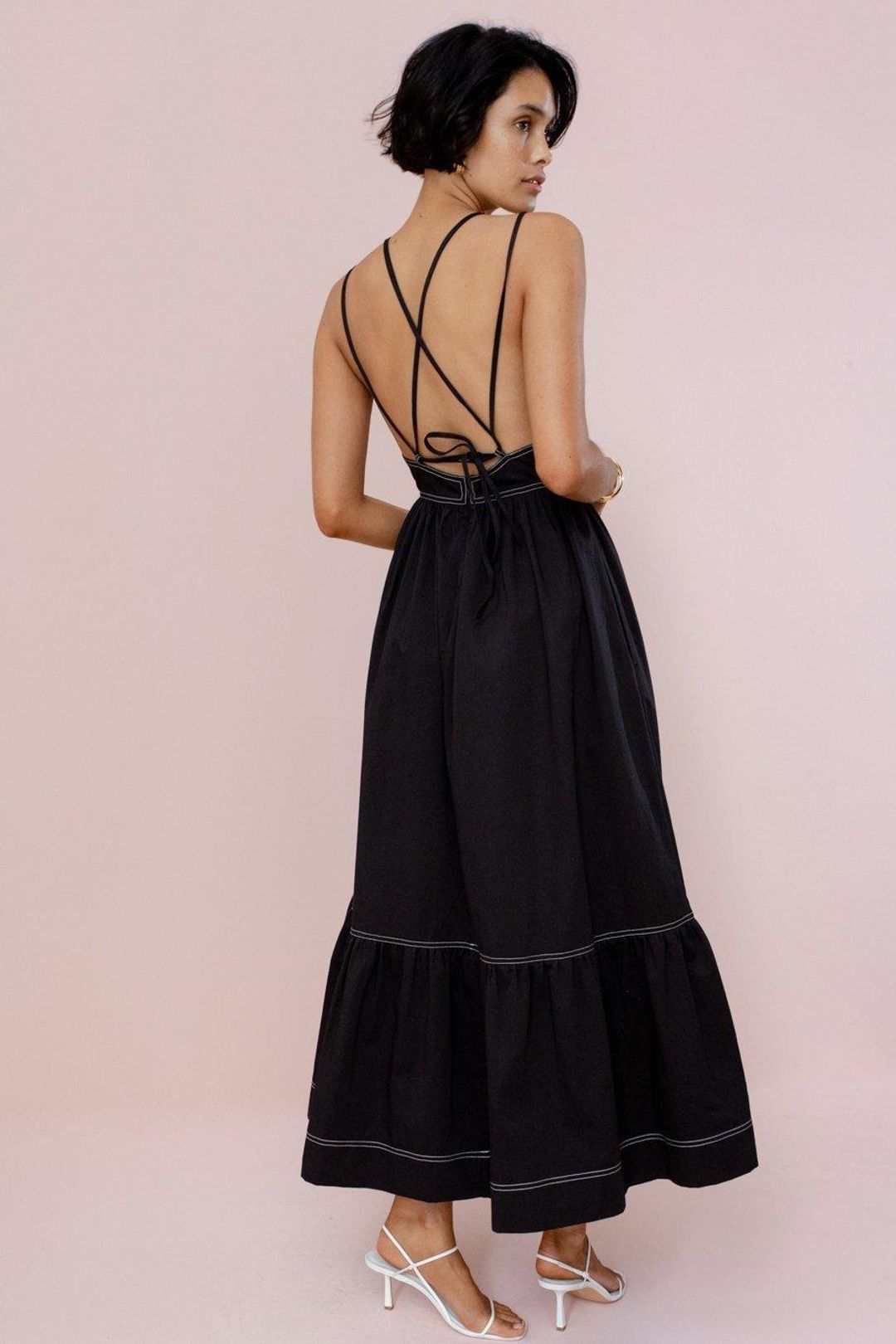 POSSE LOTUS DRESS - BLACK for rent on The Volte - main image