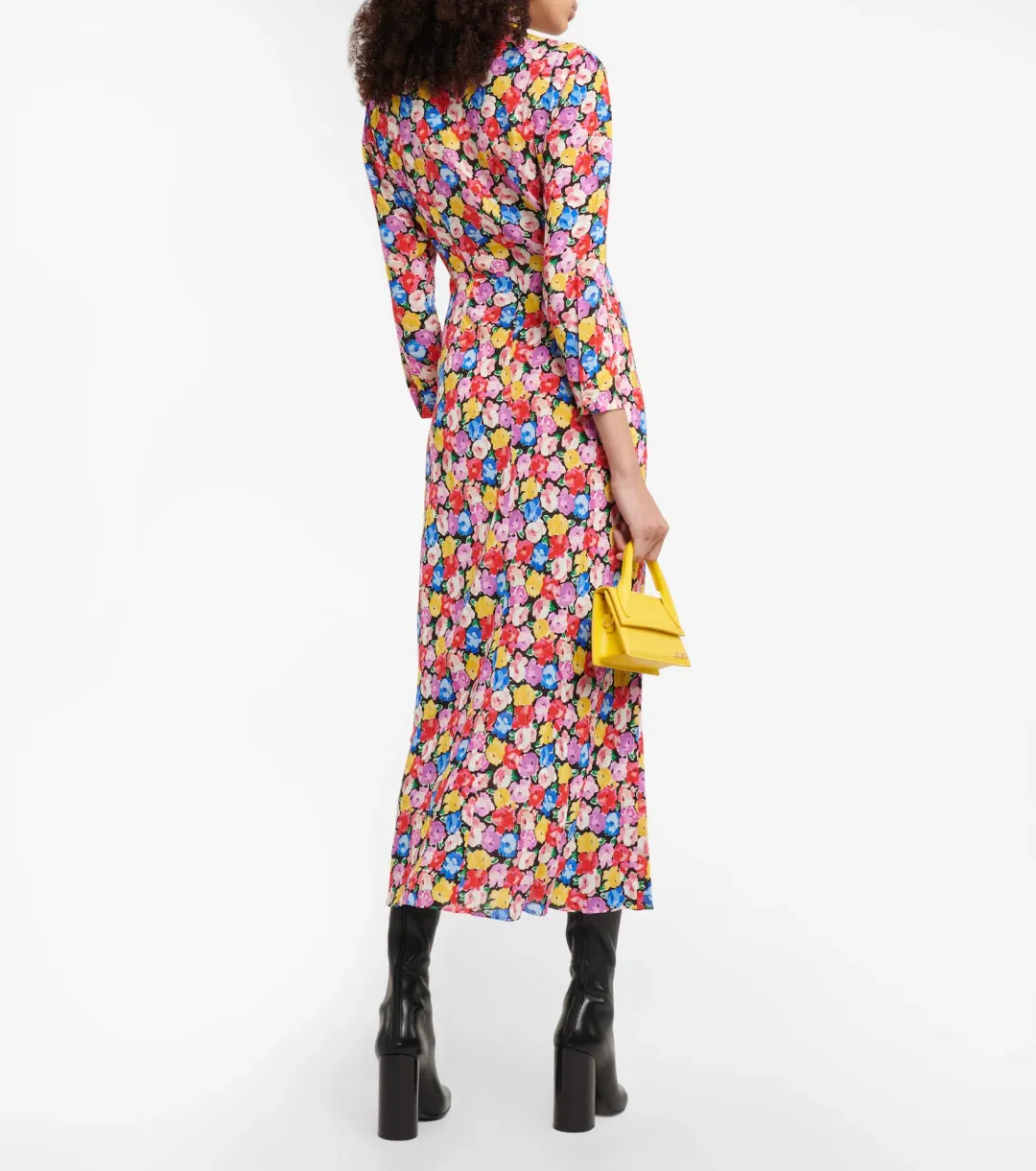 Rixo Cherie Floral Midi Dress Size 12 for rent on The Volte - main image