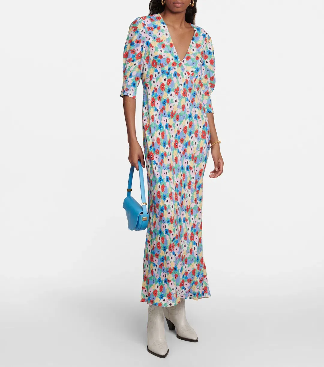 Rixo Zadie Floral Maxi Dress Size 12 for rent on The Volte - main image