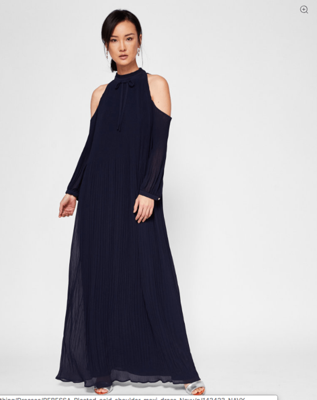 Ted Baker Rebessa Maxi Dress navy size 14 for rent on The Volte - main image