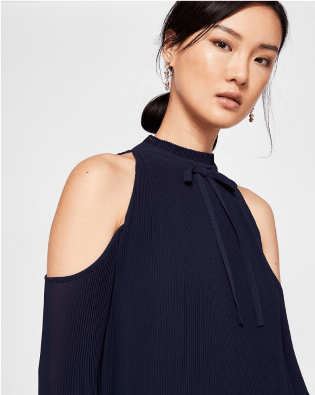 Ted Baker Rebessa Maxi Dress navy size 14 for rent on The Volte - main image