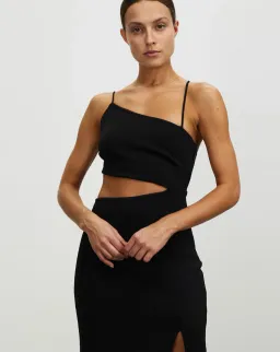 Lover Royce Midi Dress Black Size 6 for rent on The Volte - image 3