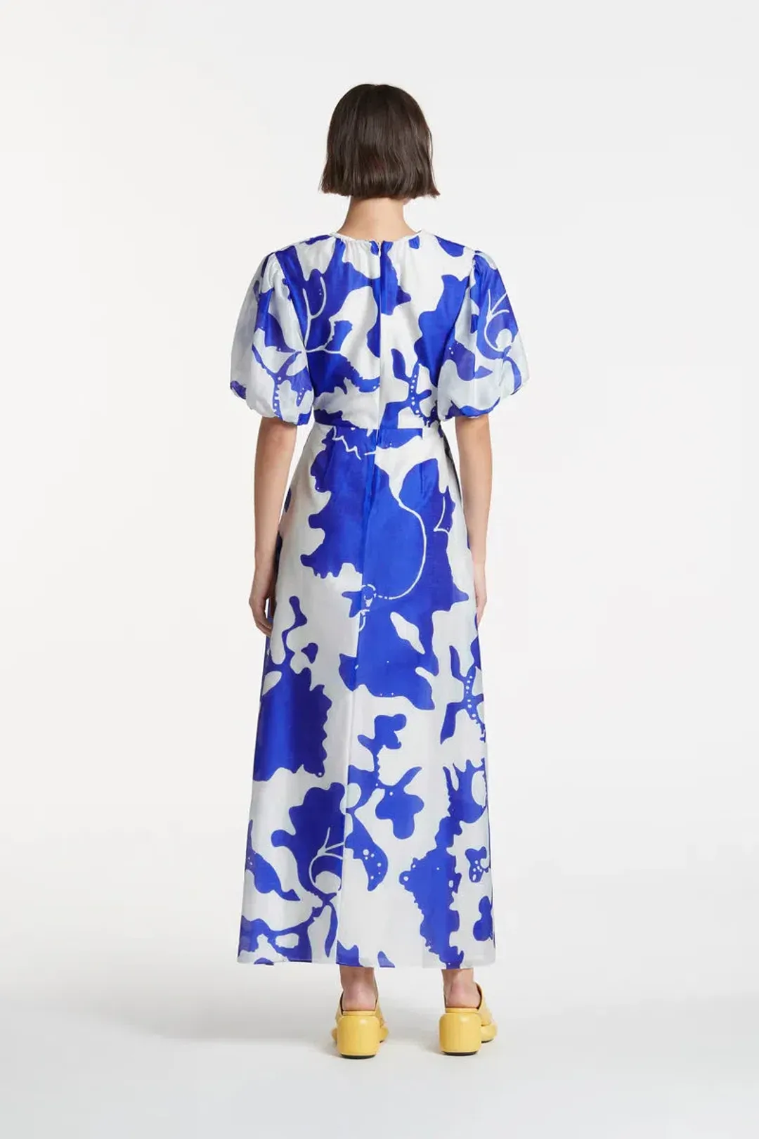Sir The Label Vivi Puff-Sleeve Maxi Dress Print Size 10 for rent on The Volte - main image