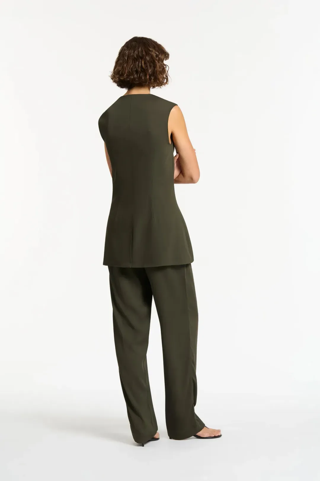 Sir The Label Gilles Vest Green Size AU 6 for rent on The Volte - main image