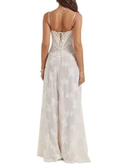 House of CB Seren Floral Lace Back Dress Vintage Cream Size S / AU 8 for rent on The Volte - image 5