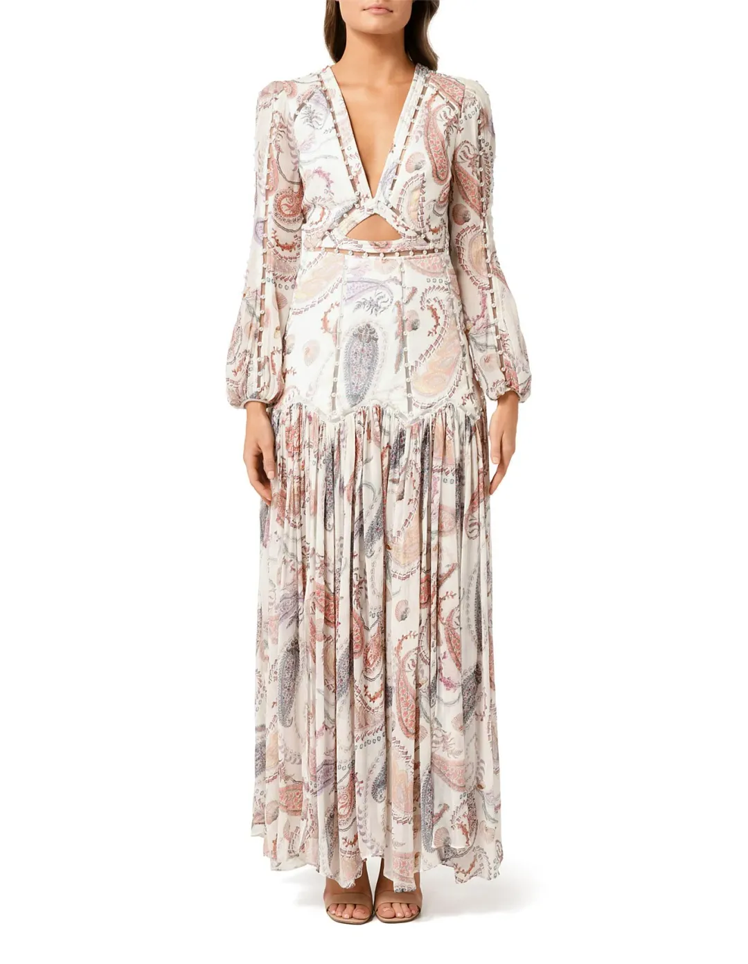 Thurley Coco Seashell Gown Multi Size 6 for rent on The Volte - main image