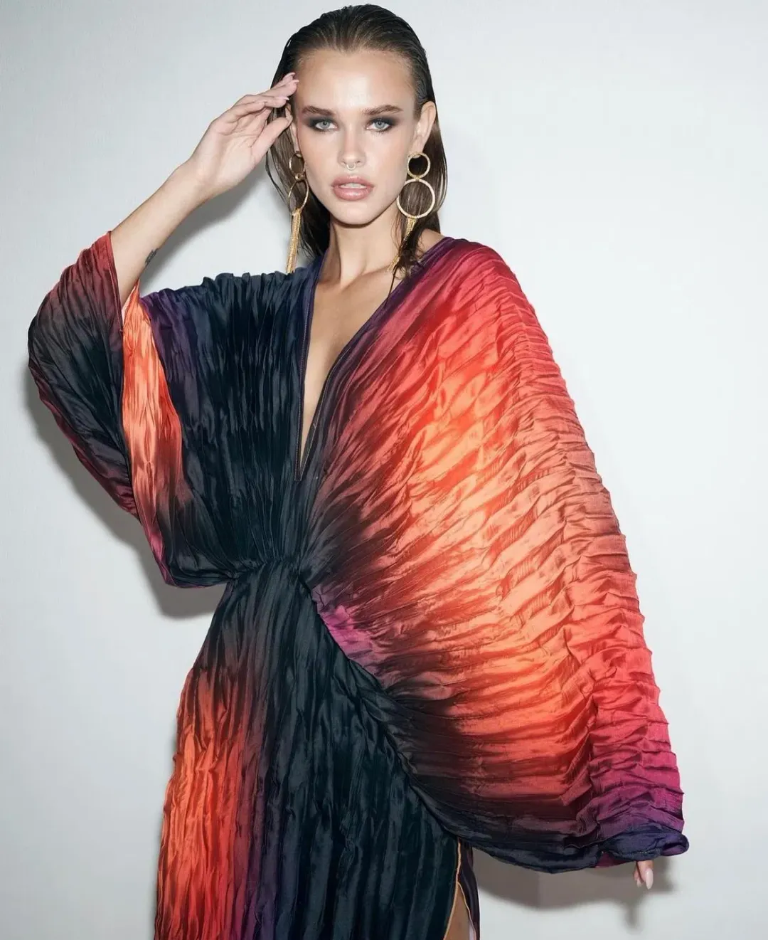 L’idee De Luxe Gown Fire Ombré Size 12 for rent on The Volte - main image