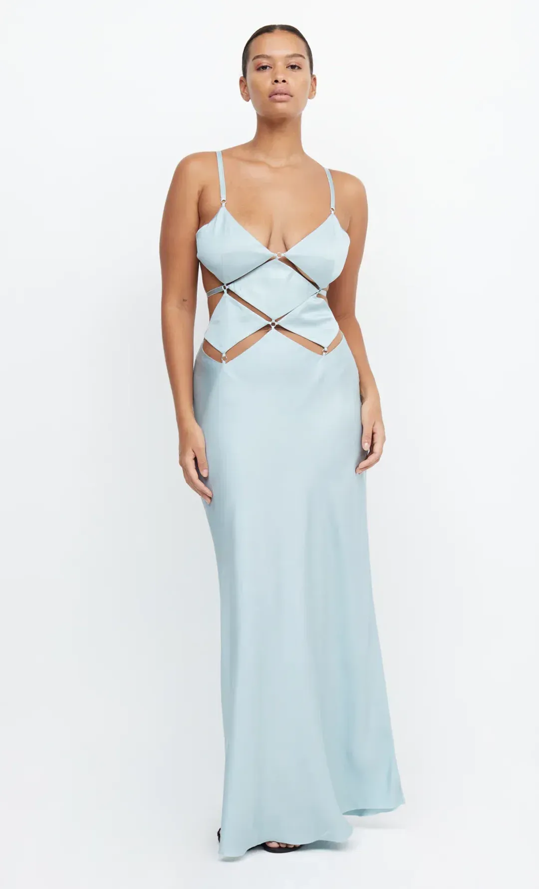 Bec & Bridge Diamond Days Strap Maxi Dress in Cloud Blue Size 12 for rent on The Volte - main image