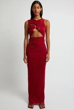 Christopher Esber Venus Tank Dress Cherry Size 8 for rent on The Volte - image 1