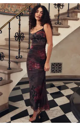 House of CB Nalini Midi Dress Floral & Leopard Print Size L /Au 12 for rent on The Volte - image 2
