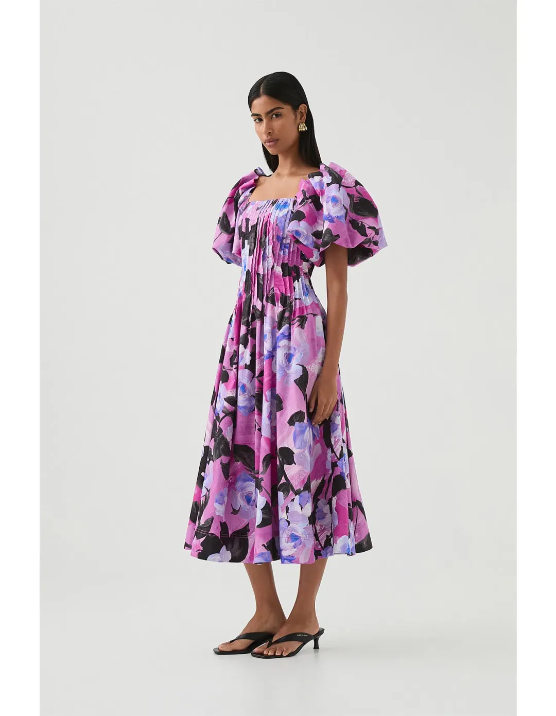 Aje Francesca Midi Dress Purple Size 8  for rent on The Volte - main image