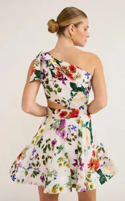 Sofia the Label Birdie One Shoulder Dress Floral Size 6 for rent on The Volte - image 4