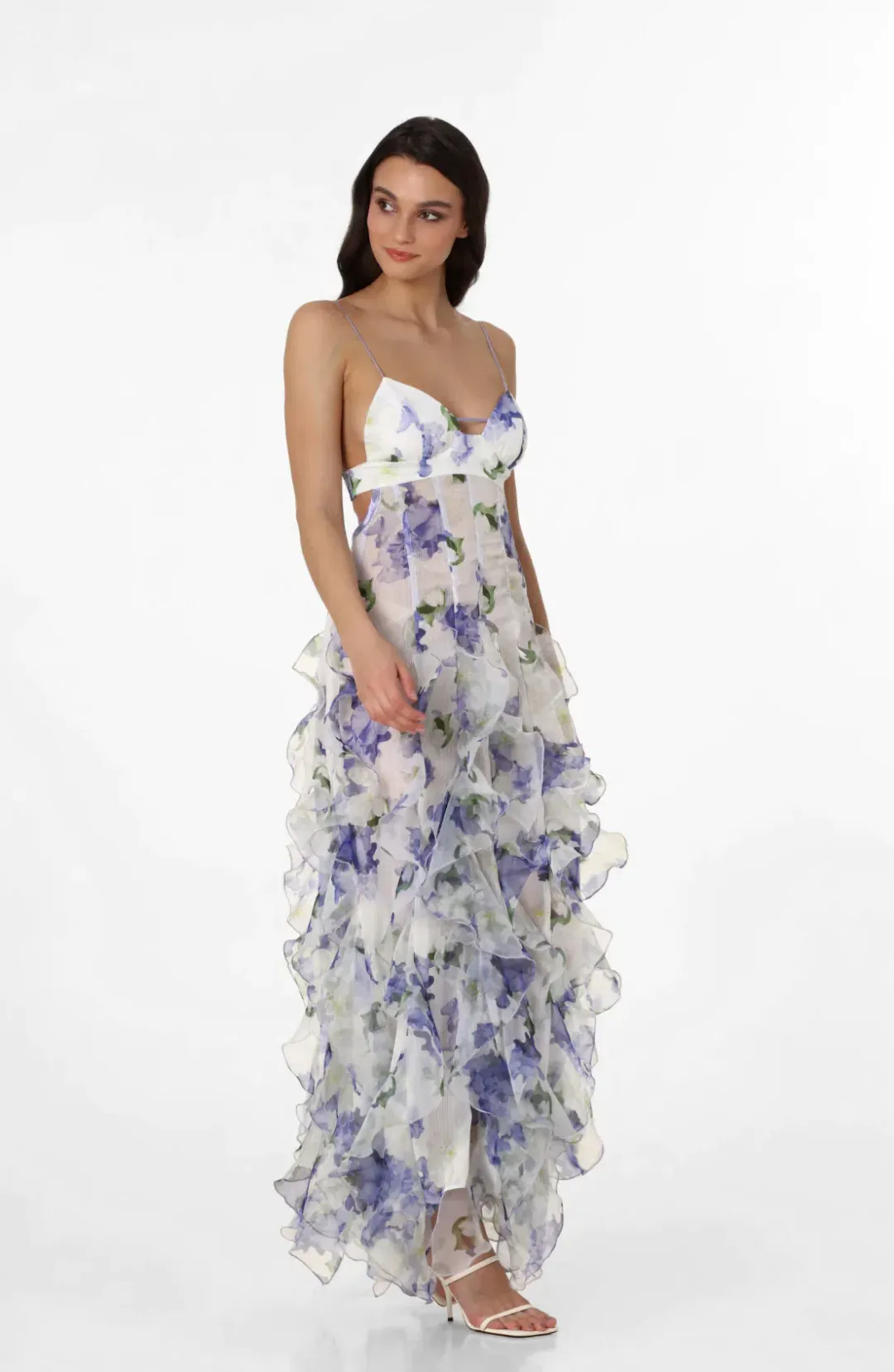 Menti Iris Flower Maxi Dress Floral Size XS / 6 for rent on The Volte - main image