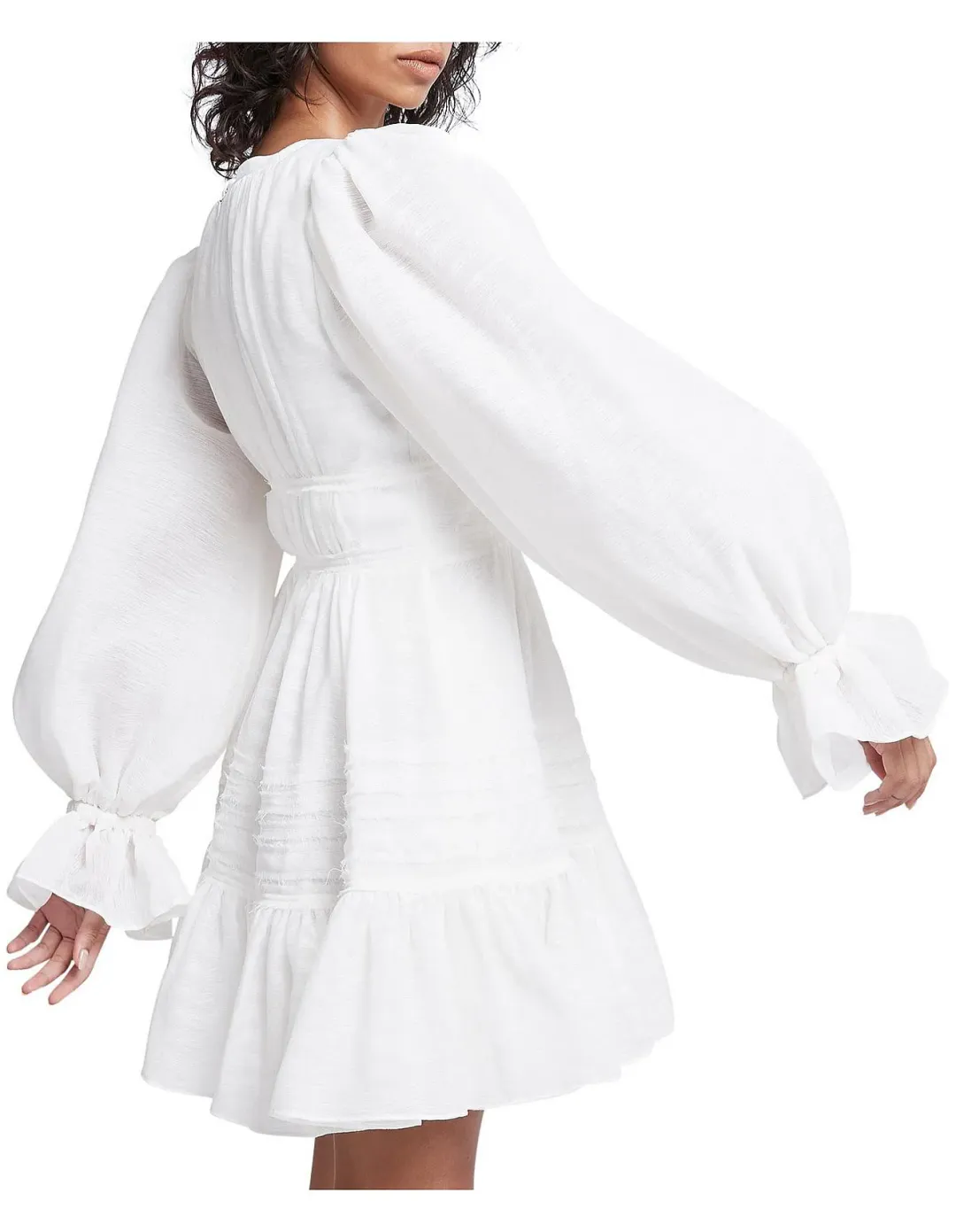 Aje Impression Dress White Size AU 10 for rent on The Volte - main image
