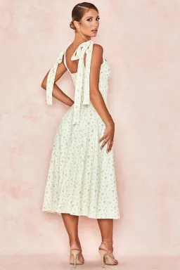 House of CB Alicia Sundress Midi Lemon Floral Print  Size L / AU 14 for rent on The Volte - image 2
