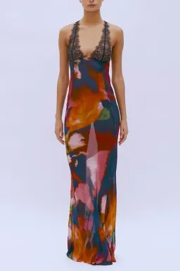  Rat & Boa Paola Maxi Dress Floral Print Size XS / AU 6 for rent on The Volte - image 4
