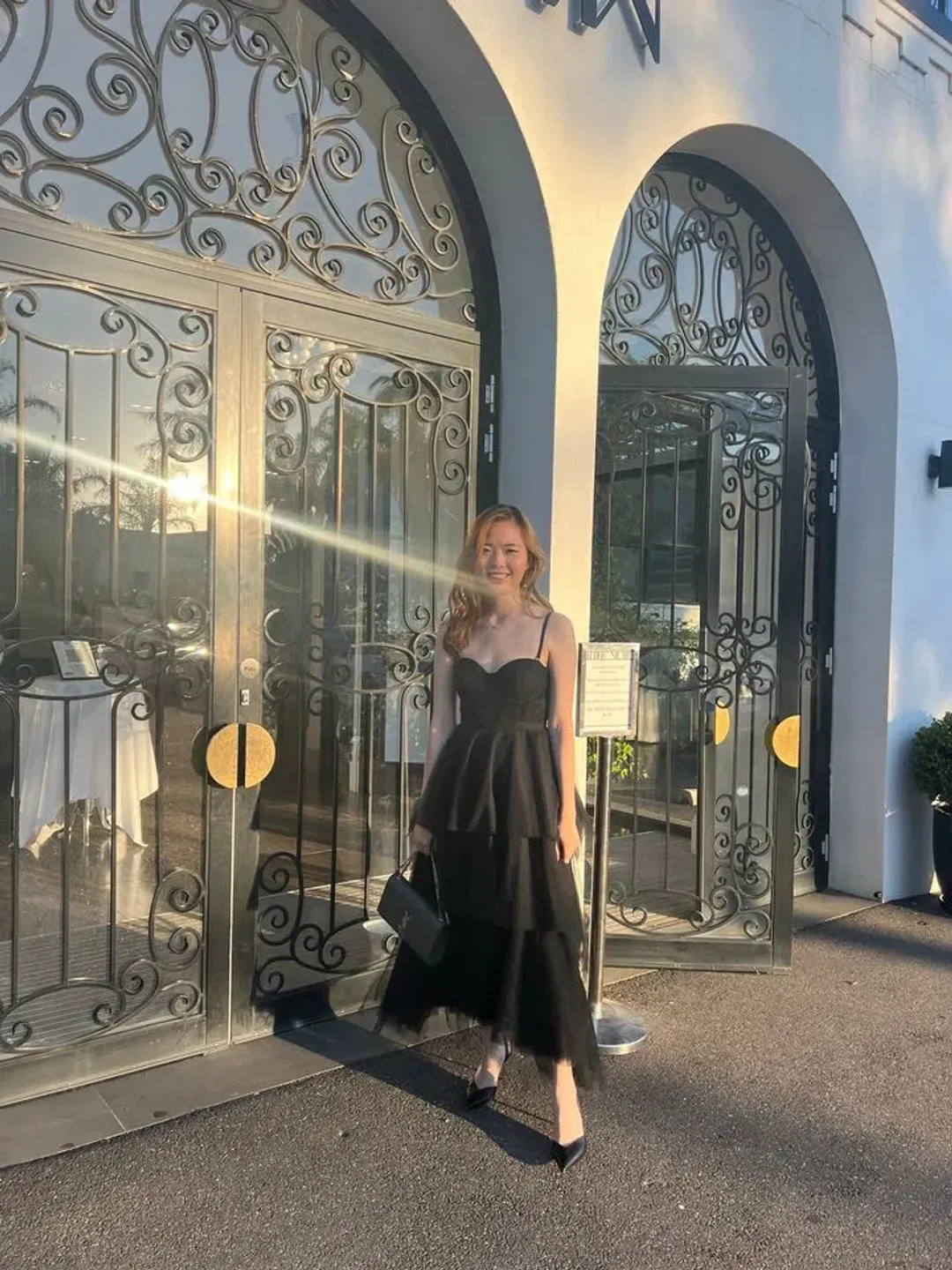 Elle Zeitoune Mason Midi Dress Black Size 6 for rent on The Volte - main image