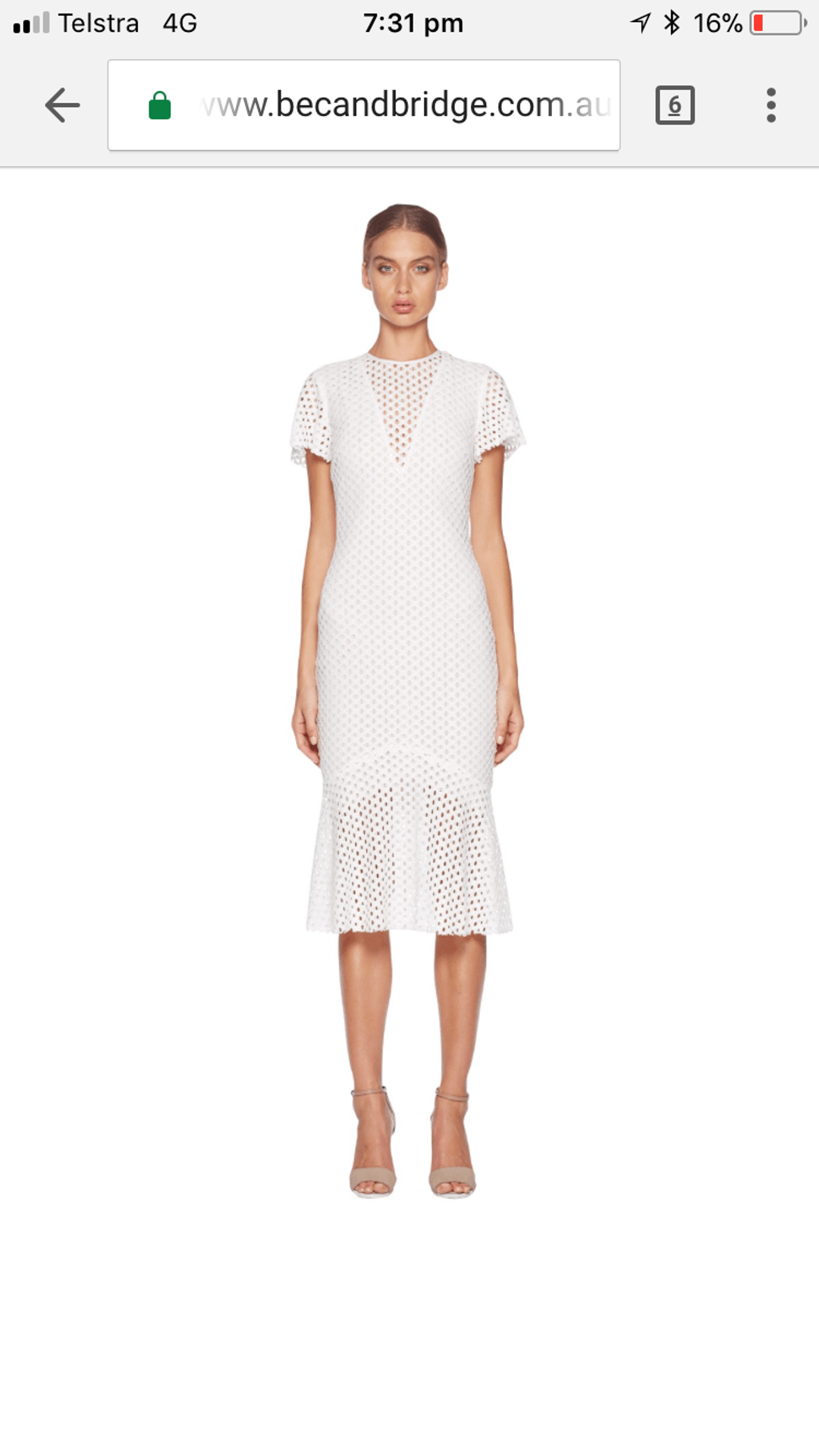 Bec & Bridge - Coco Midi - White  for rent on The Volte - main image