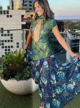 Kim Shui Studios Lace Butterfly Dress Print Size 6 for rent on The Volte - image 2