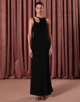 MISHA Liliya Dress Black Size 8/S  for rent on The Volte - image 1
