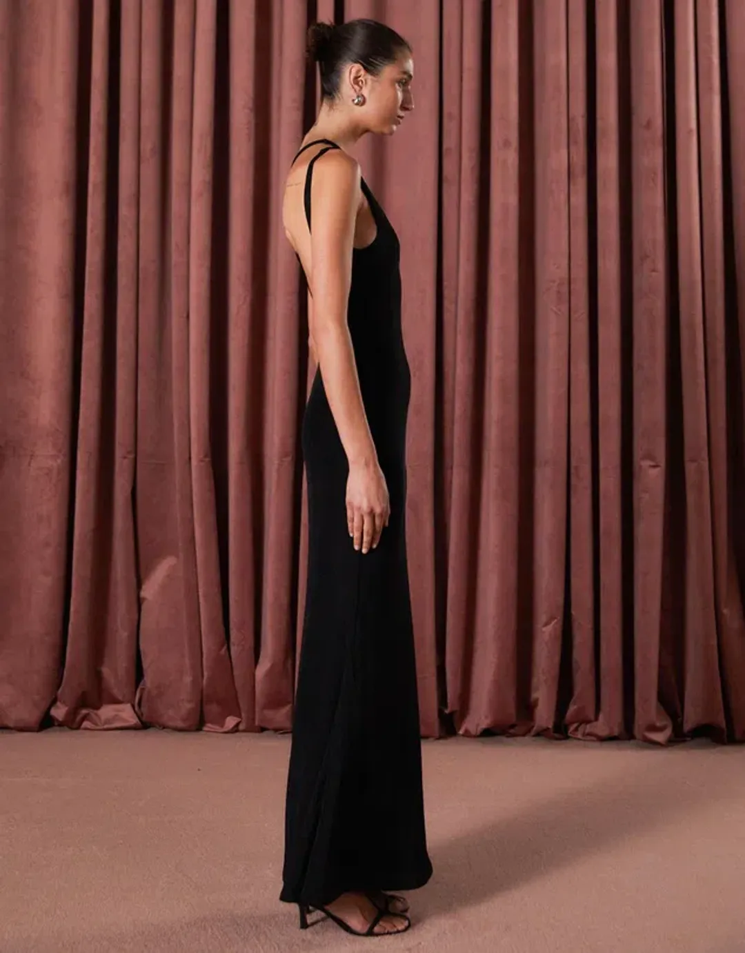 MISHA Liliya Dress Black Size 8/S  for rent on The Volte - main image