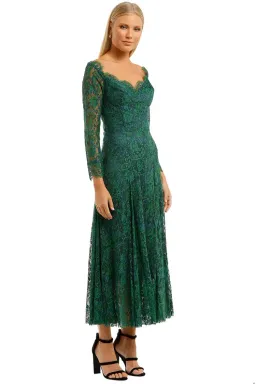 Moss and Spy Kathleen Dress Green Size 10 for rent on The Volte - image 1