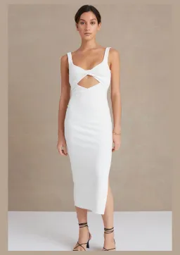 Bec & Bridge Joelle Midi Dress Ivory Size 6 for rent on The Volte - image 1